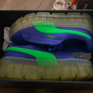 Fenty puma shoes , the Icy part is yellow now